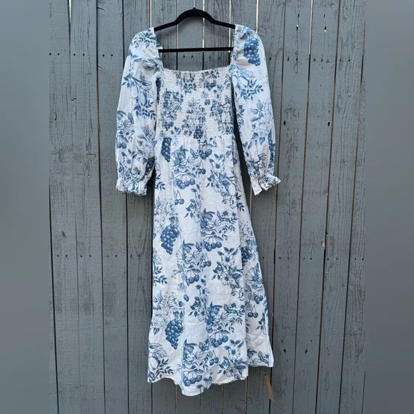 NWT Reformation Gitane linen midi dress - Picture 6 of 8